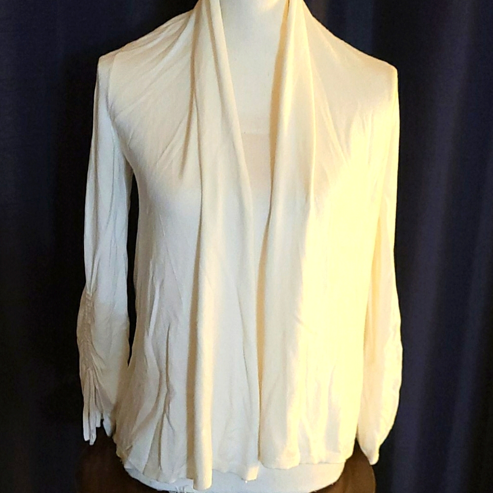 Express white cover up sweater